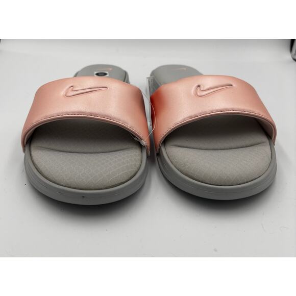 Nike Women’s Ultra Comfort 3 Slide sandals in Wolf Grey/Echo Pink Size 10 NWT - Picture 3 of 8